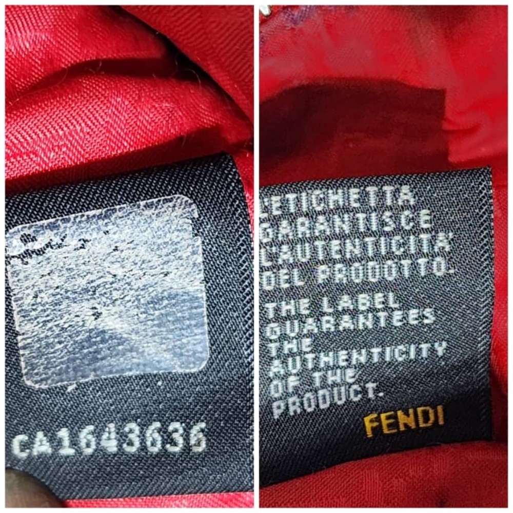 Authentic FENDI Zucca Spalmati Pochette Brown - Picture 9 of 12